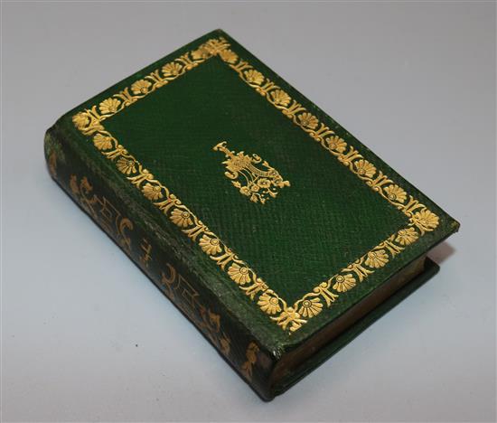 Miniature Hebrew text Presented by Sir Moses Montefiore to Master S. Samuel, August 2, 1863, in slip case